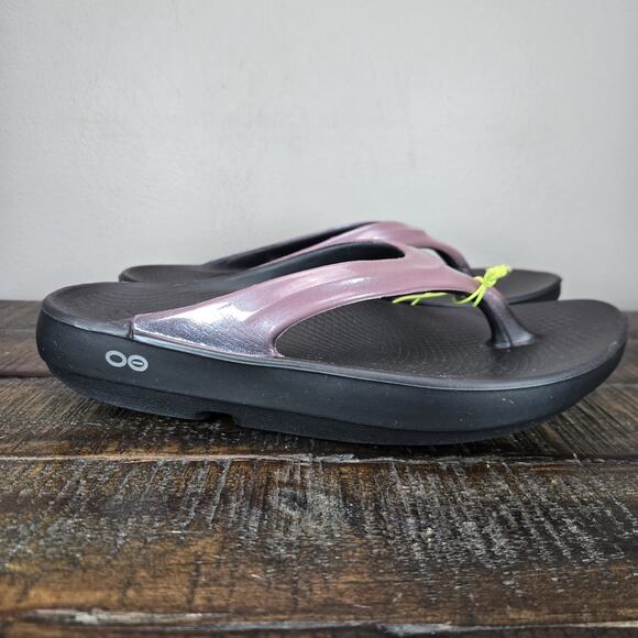 OOFOS Shoes - NEW Oofos Oolala Womens Size 9 Recovery Slip-On Flip Flops Sandals Rosewood